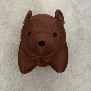 Kikkerland Brown Bear Reversible Neck Pillow